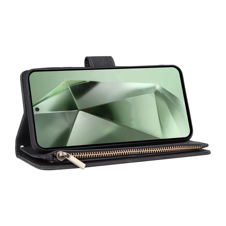 Multifunctional Frosted Zipper Wallet Leather Phone Case, For Galaxy S24 FE 5G, For Galaxy S23 FE 5G, For Galaxy S22+ 5G