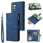Multifunctional Frosted Zipper Wallet Leather Phone Case, For Galaxy S24 FE 5G, For Galaxy S23 FE 5G, For Galaxy S22+ 5G