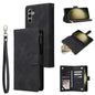 Multifunctional Frosted Zipper Wallet Leather Phone Case, For Galaxy S24 FE 5G, For Galaxy S23 FE 5G, For Galaxy S22+ 5G