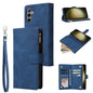 Multifunctional Frosted Zipper Wallet Leather Phone Case, For Galaxy S24 FE 5G, For Galaxy S23 FE 5G, For Galaxy S22+ 5G