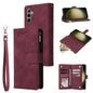 Multifunctional Frosted Zipper Wallet Leather Phone Case, For Galaxy S24 FE 5G, For Galaxy S23 FE 5G, For Galaxy S22+ 5G