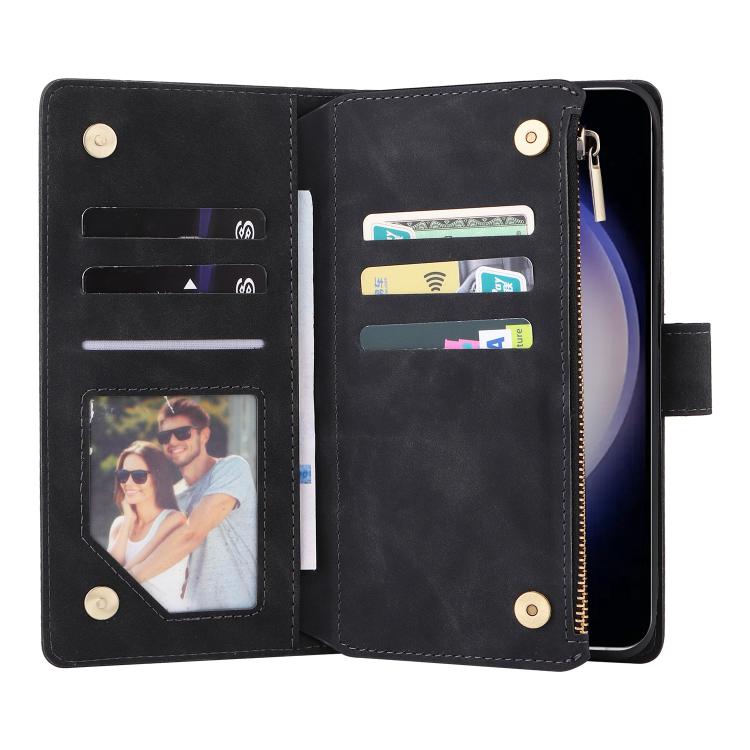Multifunctional Frosted Zipper Wallet Leather Phone Case, For Samsung Galaxy S26+ 5G, For Samsung Galaxy S26 Ultra 5G, For Samsung Galaxy S26 5G, For Samsung Galaxy S25 FE 5G, For Samsung Galaxy S25 Edge 5G, For Samsung Galaxy S25 5G                   ...