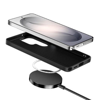 ABEEL C Carbon Fiber Series 6D Micro Relief MagSafe Phone Case, For Samsung Galaxy S26+ 5G, For Samsung Galaxy S26 Ultra 5G, For Samsung Galaxy S26 5G, For Samsung Galaxy S25 FE 5G, For Samsung Galaxy S25 Edge 5G, For Samsung Galaxy S25 5G / S24 5G    ...