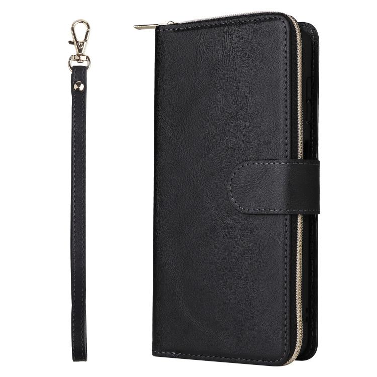 9-Card Slots Zipper Wallet Bag Leather Phone Case, For Samsung Galaxy S26+ 5G, For Samsung Galaxy S26 Ultra 5G, For Samsung Galaxy S26 5G, For Samsung Galaxy S25 FE 5G, For Samsung Galaxy S25 Edge 5G, For Samsung Galaxy S25 5G, For Samsung Galaxy S25+ ...