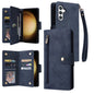 Rivet Buckle 9 Cards Three Fold Leather Phone Case, For Samsung Galaxy S26+ 5G, For Samsung Galaxy S26 Ultra 5G, For Samsung Galaxy S26 5G, For Samsung Galaxy S25 FE 5G, For Samsung Galaxy S25 Edge 5G, For Samsung Galaxy S25 5G, For Samsung Galaxy S25+...