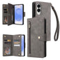 Rivet Buckle 9 Cards Three Fold Leather Phone Case, For Samsung Galaxy S26+ 5G, For Samsung Galaxy S26 Ultra 5G, For Samsung Galaxy S26 5G, For Samsung Galaxy S25 FE 5G, For Samsung Galaxy S25 Edge 5G, For Samsung Galaxy S25 5G, For Samsung Galaxy S25+...