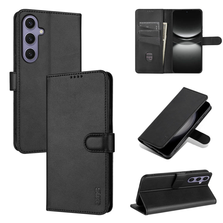 AZNS Skin Feel Calf Texture Flip Leather Phone Case, For Galaxy S26 FE 5G, For Samsung Galaxy S26+ 5G, For Samsung Galaxy S26 Ultra 5G, For Samsung Galaxy S26 5G, For Samsung Galaxy S25 FE 5G, For Samsung Galaxy S25 Edge 5G, For Samsung Galaxy S25 5G  ...
