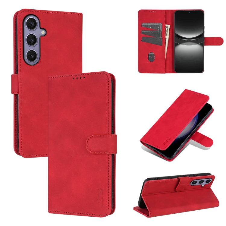 AZNS Skin Feel Calf Texture Flip Leather Phone Case, For Galaxy S26 FE 5G, For Samsung Galaxy S26+ 5G, For Samsung Galaxy S26 Ultra 5G, For Samsung Galaxy S26 5G, For Samsung Galaxy S25 FE 5G, For Samsung Galaxy S25 Edge 5G, For Samsung Galaxy S25 5G  ...