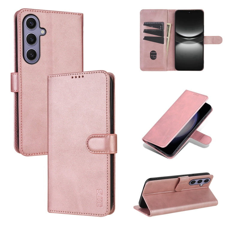 AZNS Skin Feel Calf Texture Flip Leather Phone Case, For Samsung Galaxy S26+ 5G, For Samsung Galaxy S26 Ultra 5G, For Samsung Galaxy S26 5G, For Samsung Galaxy S25 FE 5G, For Samsung Galaxy S25 Edge 5G, For Samsung Galaxy S25 5G                        ...
