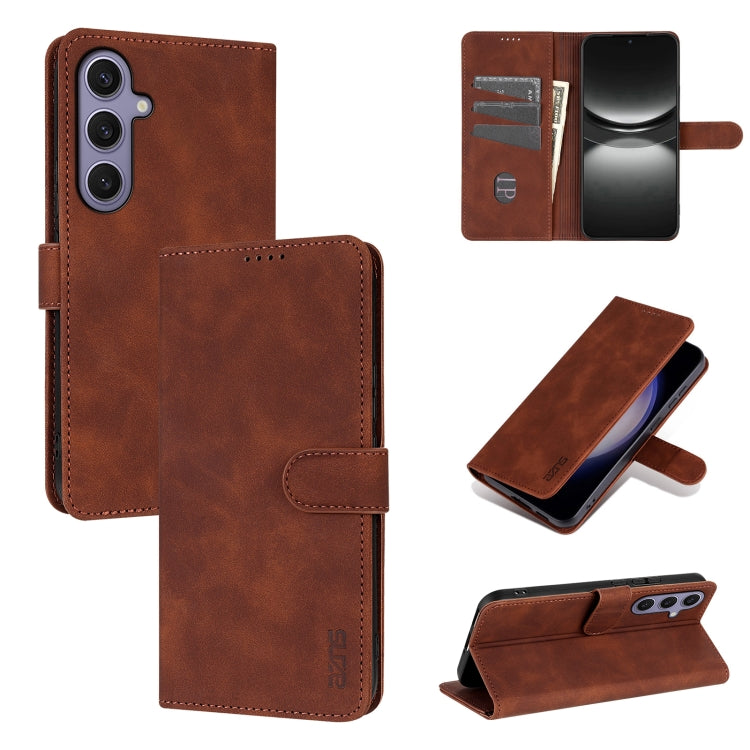 AZNS Skin Feel Calf Texture Flip Leather Phone Case, For Samsung Galaxy S26+ 5G, For Samsung Galaxy S26 Ultra 5G, For Samsung Galaxy S26 5G, For Samsung Galaxy S25 FE 5G, For Samsung Galaxy S25 Edge 5G, For Samsung Galaxy S25 5G                        ...