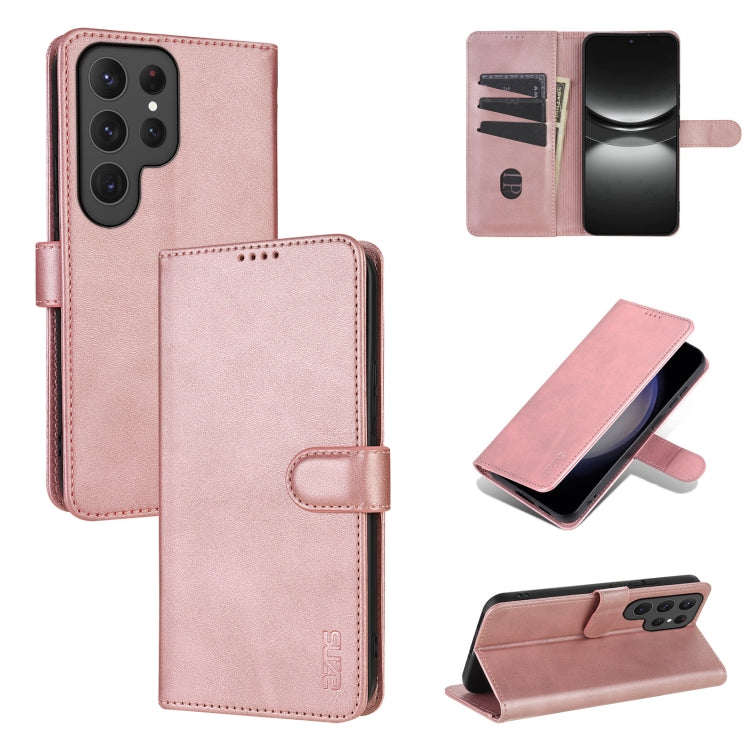 AZNS Skin Feel Calf Texture Flip Leather Phone Case, For Galaxy S26 FE 5G, For Samsung Galaxy S26+ 5G, For Samsung Galaxy S26 Ultra 5G, For Samsung Galaxy S26 5G, For Samsung Galaxy S25 FE 5G, For Samsung Galaxy S25 Edge 5G, For Samsung Galaxy S25 5G  ...