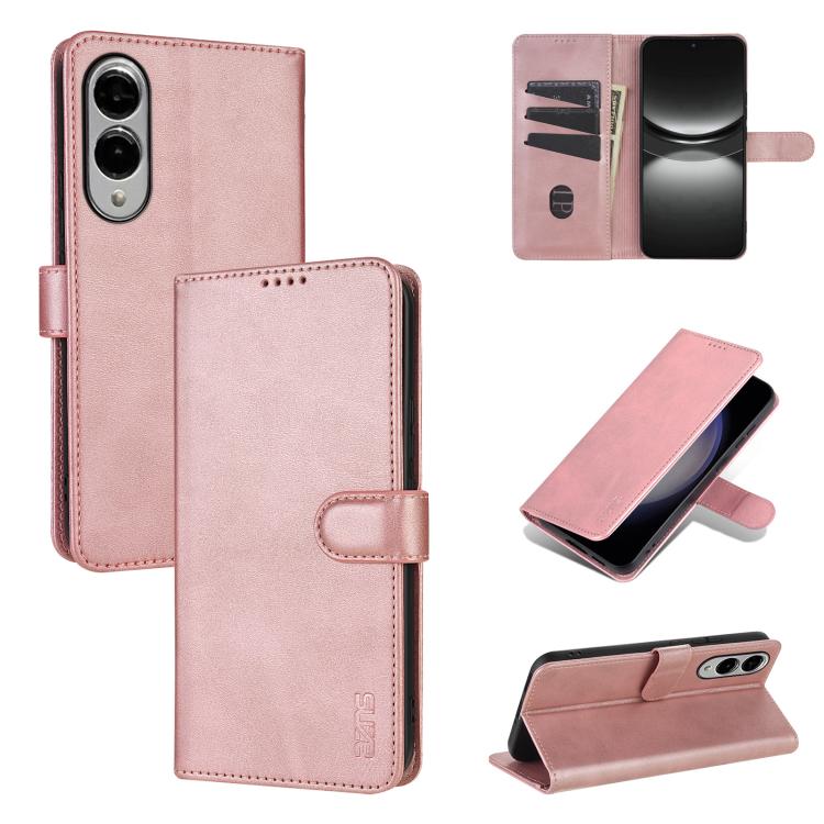 AZNS Skin Feel Calf Texture Flip Leather Phone Case, For Samsung Galaxy S26+ 5G, For Samsung Galaxy S26 Ultra 5G, For Samsung Galaxy S26 5G, For Samsung Galaxy S25 FE 5G, For Samsung Galaxy S25 Edge 5G, For Samsung Galaxy S25 5G                        ...