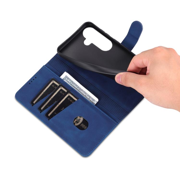 AZNS Skin Feel Calf Texture Flip Leather Phone Case, For Samsung Galaxy S26+ 5G, For Samsung Galaxy S26 Ultra 5G, For Samsung Galaxy S26 5G, For Samsung Galaxy S25 FE 5G, For Samsung Galaxy S25 Edge 5G, For Samsung Galaxy S25 5G                        ...