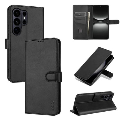 AZNS Skin Feel Calf Texture Flip Leather Phone Case, For Galaxy S26 FE 5G, For Samsung Galaxy S26+ 5G, For Samsung Galaxy S26 Ultra 5G, For Samsung Galaxy S26 5G, For Samsung Galaxy S25 FE 5G, For Samsung Galaxy S25 Edge 5G, For Samsung Galaxy S25 5G  ...
