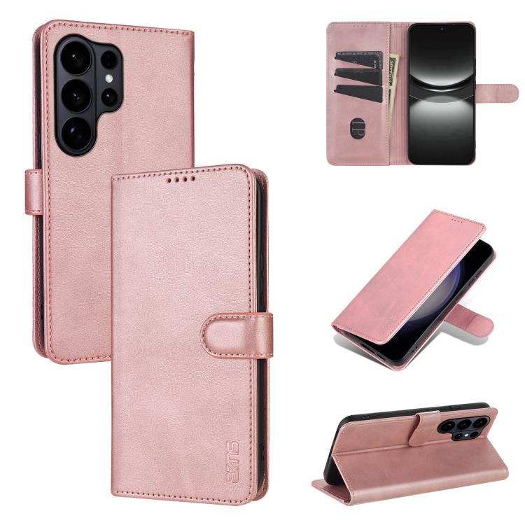 AZNS Skin Feel Calf Texture Flip Leather Phone Case, For Samsung Galaxy S26+ 5G, For Samsung Galaxy S26 Ultra 5G, For Samsung Galaxy S26 5G, For Samsung Galaxy S25 FE 5G, For Samsung Galaxy S25 Edge 5G, For Samsung Galaxy S25 5G                        ...