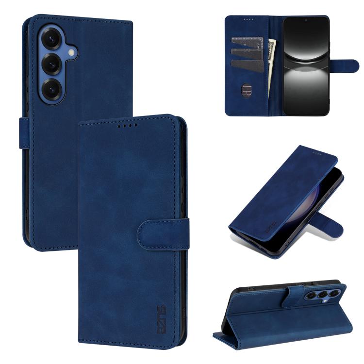 AZNS Skin Feel Calf Texture Flip Leather Phone Case, For Galaxy S26 FE 5G, For Samsung Galaxy S26+ 5G, For Samsung Galaxy S26 Ultra 5G, For Samsung Galaxy S26 5G, For Samsung Galaxy S25 FE 5G, For Samsung Galaxy S25 Edge 5G, For Samsung Galaxy S25 5G  ...