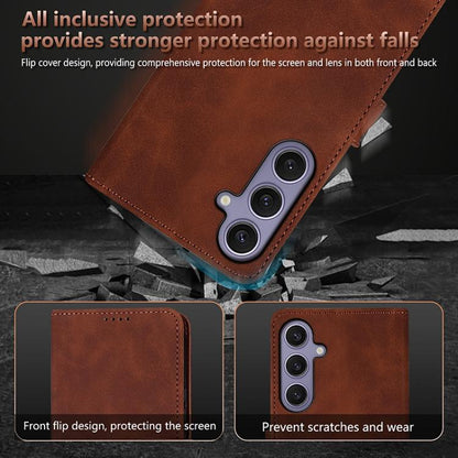 AZNS Skin Feel Calf Texture Flip Leather Phone Case, For Galaxy S26 FE 5G, For Samsung Galaxy S26+ 5G, For Samsung Galaxy S26 Ultra 5G, For Samsung Galaxy S26 5G, For Samsung Galaxy S25 FE 5G, For Samsung Galaxy S25 Edge 5G, For Samsung Galaxy S25 5G  ...