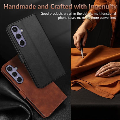 AZNS Skin Feel Calf Texture Flip Leather Phone Case, For Galaxy S26 FE 5G, For Samsung Galaxy S26+ 5G, For Samsung Galaxy S26 Ultra 5G, For Samsung Galaxy S26 5G, For Samsung Galaxy S25 FE 5G, For Samsung Galaxy S25 Edge 5G, For Samsung Galaxy S25 5G  ...