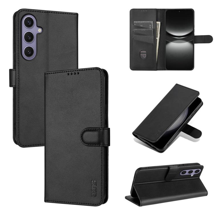 AZNS Skin Feel Calf Texture Flip Leather Phone Case, For Galaxy S26 FE 5G, For Samsung Galaxy S26+ 5G, For Samsung Galaxy S26 Ultra 5G, For Samsung Galaxy S26 5G, For Samsung Galaxy S25 FE 5G, For Samsung Galaxy S25 Edge 5G, For Samsung Galaxy S25 5G  ...