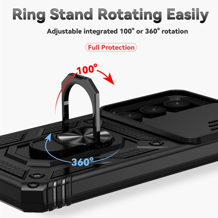 Sliding Camshield Holder Phone Case, For Samsung Galaxy S25+ 5G, For Samsung Galaxy S25 Ultra 5G, For Samsung Galaxy S24 FE 5G