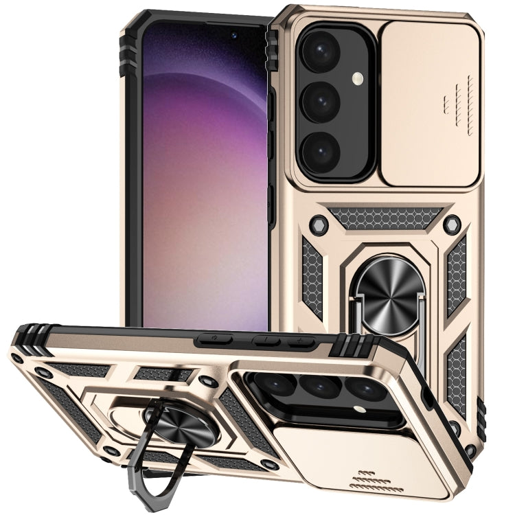 Sliding Camshield Holder Phone Case, For Samsung Galaxy S25+ 5G, For Samsung Galaxy S25 Ultra 5G, For Samsung Galaxy S24 FE 5G