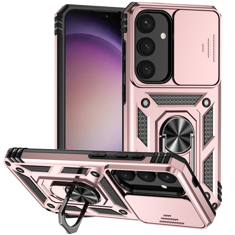 Sliding Camshield Holder Phone Case, For Samsung Galaxy S25+ 5G, For Samsung Galaxy S25 Ultra 5G, For Samsung Galaxy S24 FE 5G