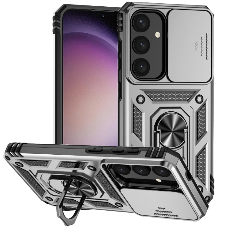 Sliding Camshield Holder Phone Case, For Samsung Galaxy S25+ 5G, For Samsung Galaxy S25 Ultra 5G, For Samsung Galaxy S24 FE 5G