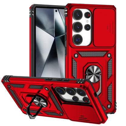 Sliding Camshield Holder Phone Case, For Samsung Galaxy S25+ 5G, For Samsung Galaxy S25 Ultra 5G, For Samsung Galaxy S24 FE 5G