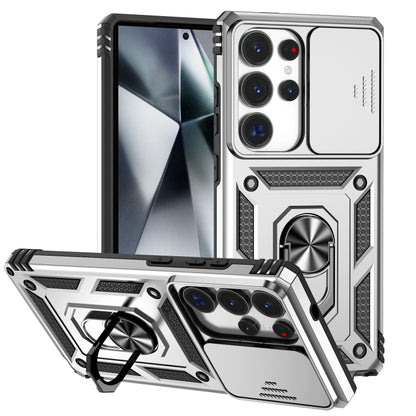 Sliding Camshield Holder Phone Case, For Samsung Galaxy S25+ 5G, For Samsung Galaxy S25 Ultra 5G, For Samsung Galaxy S24 FE 5G