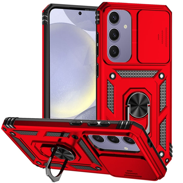 Sliding Camshield Holder Phone Case, For Samsung Galaxy S25+ 5G, For Samsung Galaxy S25 Ultra 5G, For Samsung Galaxy S24 FE 5G