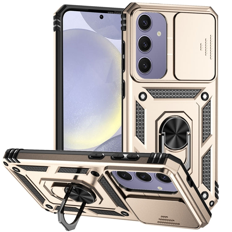 Sliding Camshield Holder Phone Case, For Samsung Galaxy S25+ 5G, For Samsung Galaxy S25 Ultra 5G, For Samsung Galaxy S24 FE 5G