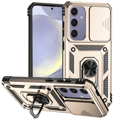Sliding Camshield Holder Phone Case, For Samsung Galaxy S25+ 5G, For Samsung Galaxy S25 Ultra 5G, For Samsung Galaxy S24 FE 5G