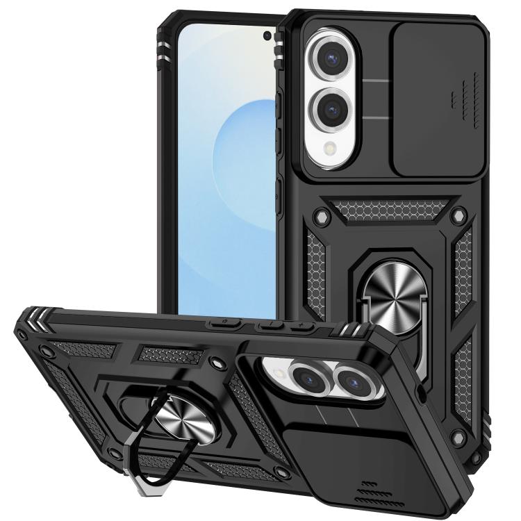 Sliding Camshield Holder Phone Case, For Samsung Galaxy S26+ 5G, For Samsung Galaxy S26 Ultra 5G, For Samsung Galaxy S26 5G, For Samsung Galaxy S25 FE 5G, For Samsung Galaxy S25 Edge 5G, For Samsung Galaxy S25 5G