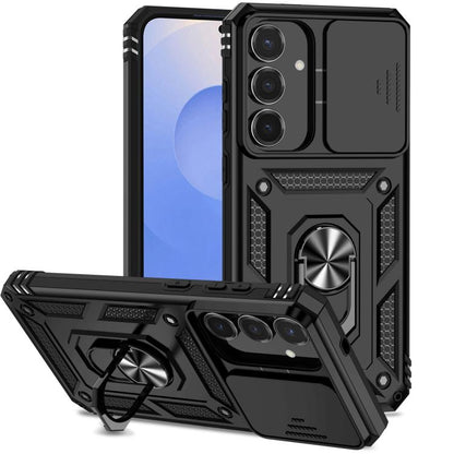 Sliding Camshield Holder Phone Case, For Samsung Galaxy S26+ 5G, For Samsung Galaxy S26 Ultra 5G, For Samsung Galaxy S26 5G, For Samsung Galaxy S25 FE 5G, For Samsung Galaxy S25 Edge 5G, For Samsung Galaxy S25 5G