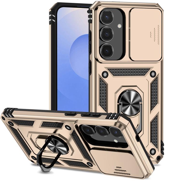 Sliding Camshield Holder Phone Case, For Samsung Galaxy S26+ 5G, For Samsung Galaxy S26 Ultra 5G, For Samsung Galaxy S26 5G, For Samsung Galaxy S25 FE 5G, For Samsung Galaxy S25 Edge 5G, For Samsung Galaxy S25 5G