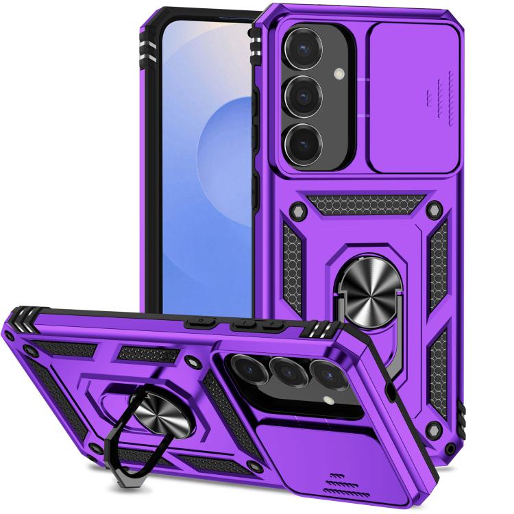 Sliding Camshield Holder Phone Case, For Samsung Galaxy S26+ 5G, For Samsung Galaxy S26 Ultra 5G, For Samsung Galaxy S26 5G, For Samsung Galaxy S25 FE 5G, For Samsung Galaxy S25 Edge 5G, For Samsung Galaxy S25 5G