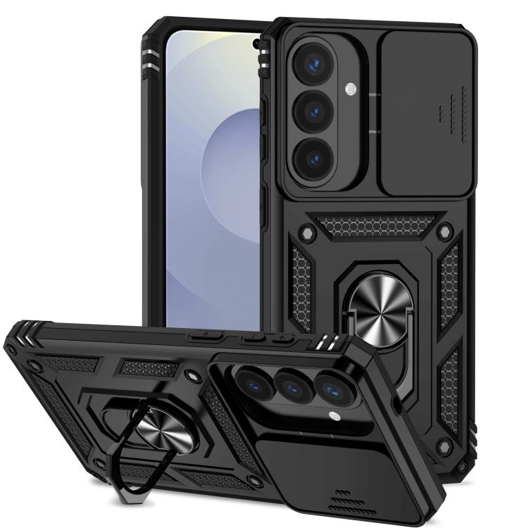 Sliding Camshield Holder Phone Case, For Samsung Galaxy S26+ 5G, For Samsung Galaxy S26 Ultra 5G, For Samsung Galaxy S26 5G, For Samsung Galaxy S25 FE 5G, For Samsung Galaxy S25 Edge 5G, For Samsung Galaxy S25 5G