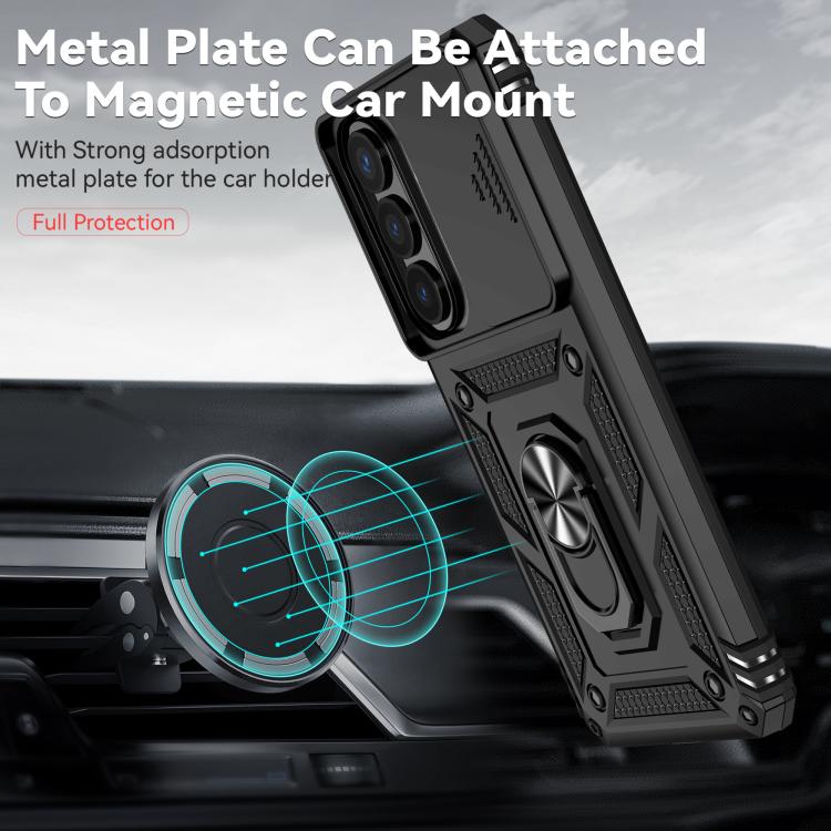 Sliding Camshield Holder Phone Case, For Samsung Galaxy S26+ 5G, For Samsung Galaxy S26 Ultra 5G, For Samsung Galaxy S26 5G, For Samsung Galaxy S25 FE 5G, For Samsung Galaxy S25 Edge 5G, For Samsung Galaxy S25 5G