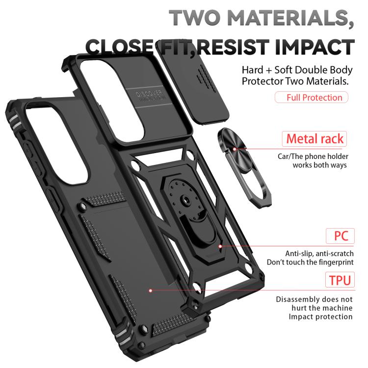 Sliding Camshield Holder Phone Case, For Samsung Galaxy S26+ 5G, For Samsung Galaxy S26 Ultra 5G, For Samsung Galaxy S26 5G, For Samsung Galaxy S25 FE 5G, For Samsung Galaxy S25 Edge 5G, For Samsung Galaxy S25 5G