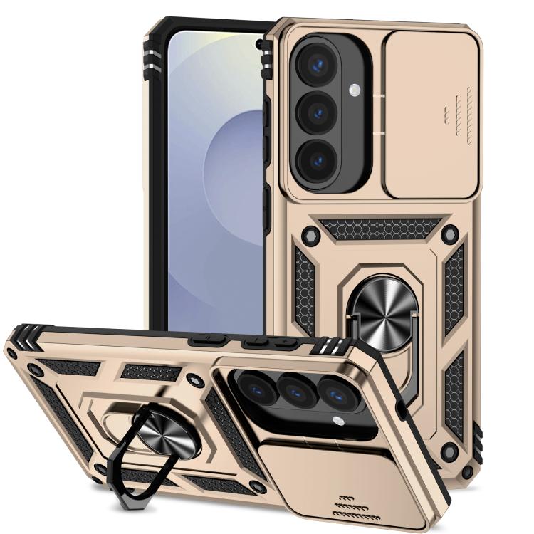 Sliding Camshield Holder Phone Case, For Samsung Galaxy S26+ 5G, For Samsung Galaxy S26 Ultra 5G, For Samsung Galaxy S26 5G, For Samsung Galaxy S25 FE 5G, For Samsung Galaxy S25 Edge 5G, For Samsung Galaxy S25 5G