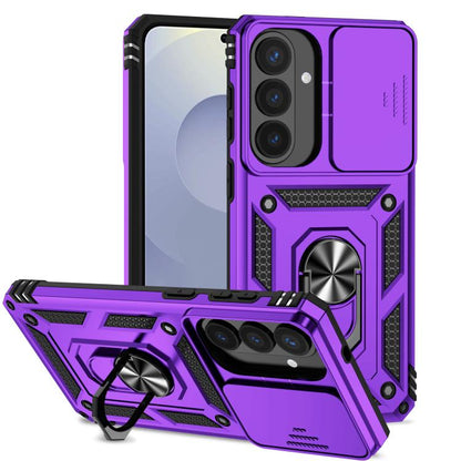 Sliding Camshield Holder Phone Case, For Samsung Galaxy S26+ 5G, For Samsung Galaxy S26 Ultra 5G, For Samsung Galaxy S26 5G, For Samsung Galaxy S25 FE 5G, For Samsung Galaxy S25 Edge 5G, For Samsung Galaxy S25 5G