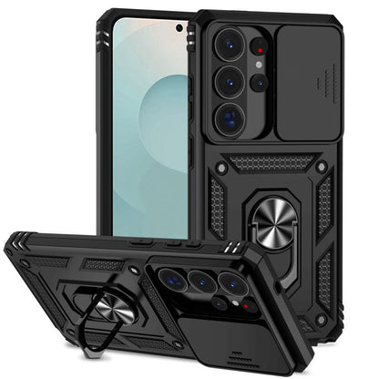 Sliding Camshield Holder Phone Case, For Samsung Galaxy S26+ 5G, For Samsung Galaxy S26 Ultra 5G, For Samsung Galaxy S26 5G, For Samsung Galaxy S25 FE 5G, For Samsung Galaxy S25 Edge 5G, For Samsung Galaxy S25 5G