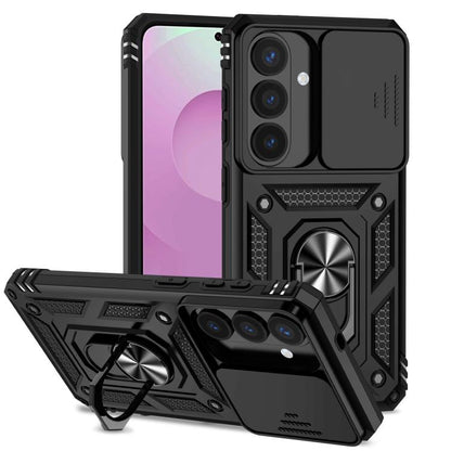 Sliding Camshield Holder Phone Case, For Samsung Galaxy S26+ 5G, For Samsung Galaxy S26 Ultra 5G, For Samsung Galaxy S26 5G, For Samsung Galaxy S25 FE 5G, For Samsung Galaxy S25 Edge 5G, For Samsung Galaxy S25 5G
