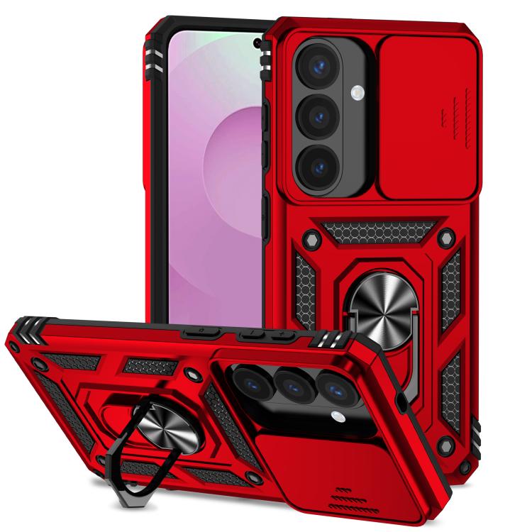 Sliding Camshield Holder Phone Case, For Samsung Galaxy S26+ 5G, For Samsung Galaxy S26 Ultra 5G, For Samsung Galaxy S26 5G, For Samsung Galaxy S25 FE 5G, For Samsung Galaxy S25 Edge 5G, For Samsung Galaxy S25 5G