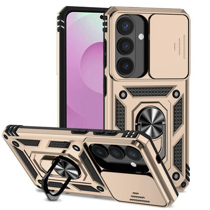 Sliding Camshield Holder Phone Case, For Samsung Galaxy S26+ 5G, For Samsung Galaxy S26 Ultra 5G, For Samsung Galaxy S26 5G, For Samsung Galaxy S25 FE 5G, For Samsung Galaxy S25 Edge 5G, For Samsung Galaxy S25 5G