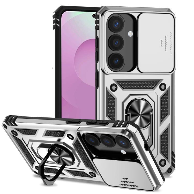 Sliding Camshield Holder Phone Case, For Samsung Galaxy S26+ 5G, For Samsung Galaxy S26 Ultra 5G, For Samsung Galaxy S26 5G, For Samsung Galaxy S25 FE 5G, For Samsung Galaxy S25 Edge 5G, For Samsung Galaxy S25 5G