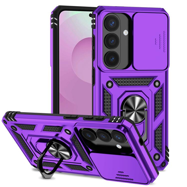 Sliding Camshield Holder Phone Case, For Samsung Galaxy S26+ 5G, For Samsung Galaxy S26 Ultra 5G, For Samsung Galaxy S26 5G, For Samsung Galaxy S25 FE 5G, For Samsung Galaxy S25 Edge 5G, For Samsung Galaxy S25 5G