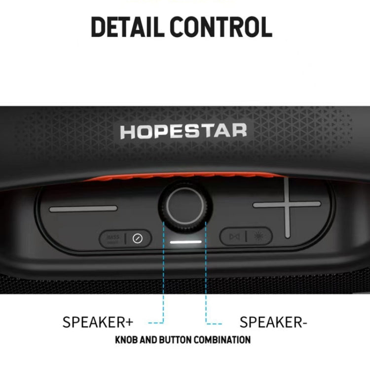HOPESTAR A60 100W Outdoor Portable IPX6 Waterproof Bluetooth Speaker with Microphone