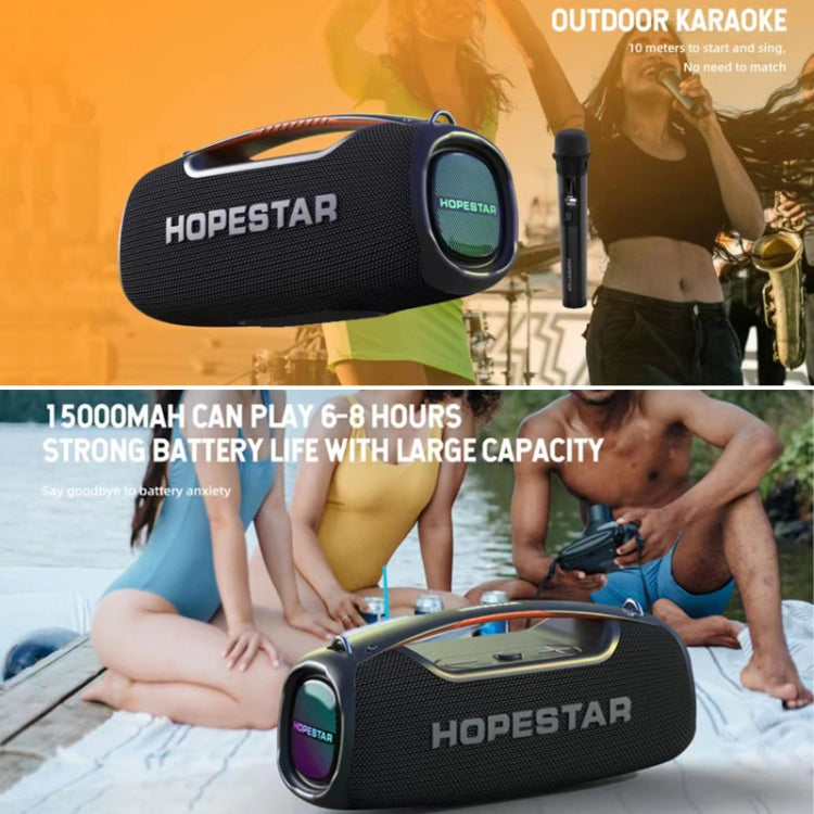 HOPESTAR A60 100W Outdoor Portable IPX6 Waterproof Bluetooth Speaker with Microphone