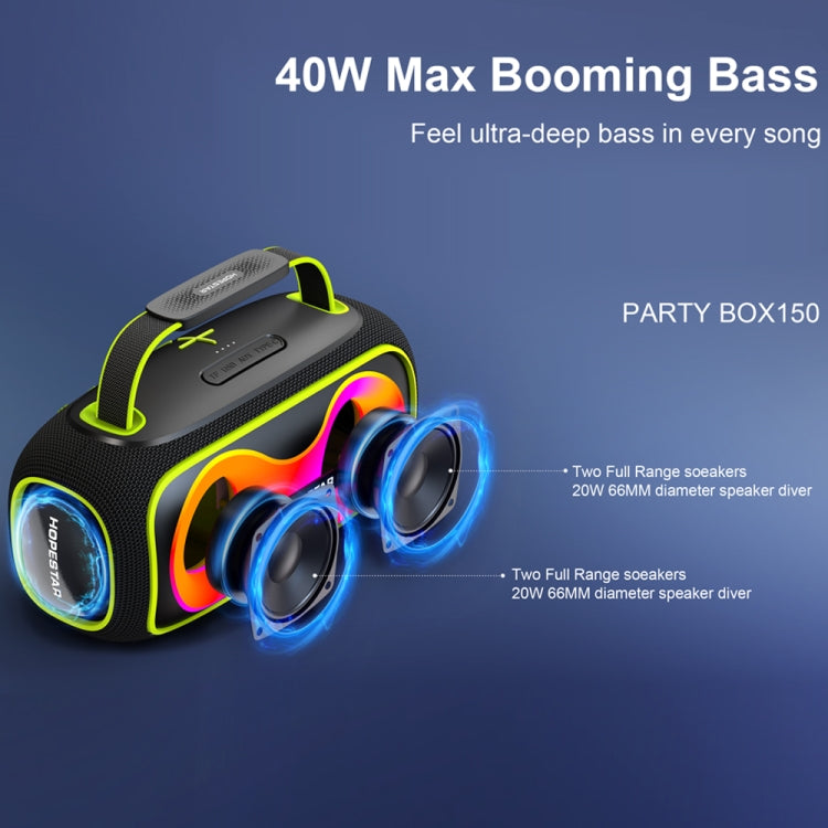 HOPESTAR Party Box 150 40W Outdoor Portable IPX5 Waterproof Bluetooth Speaker